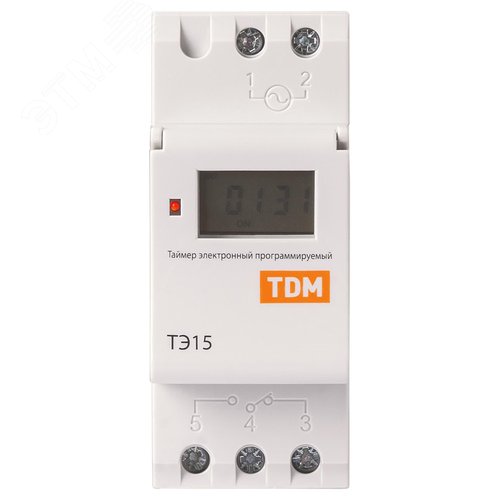 Таймер электронный на DIN-рейку ТЭ15-1мин/7дн-16on/off-16А-DIN - фото 6