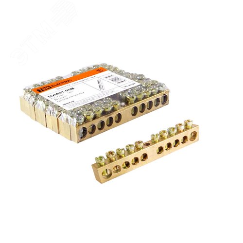 Шина N нулевая 6х9мм 10/1 (10 групп/крепеж по центру) TDM