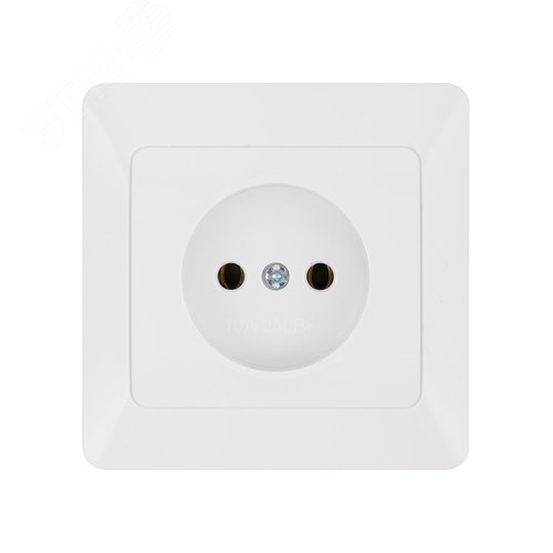 "Розетка 2П 10А 250В белая ""Ильмень"" TDM" 3
