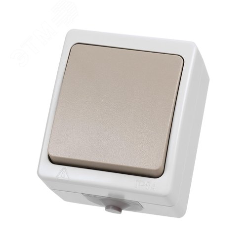 Выключатель одноклавишный открытой установки IP54 10А ''Вуокса'' 3