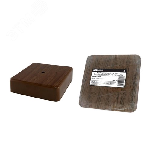 Коробка распаячная КР 75х75х20 ОП бук с клем. колодкой IP40 инд. штрихкод TDM 8