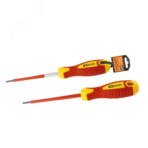 Отвертка шлицевая диэлектрическая тип SL4x100, ''ЭкспертЭлектрик'' - TDM ELECTRIC
