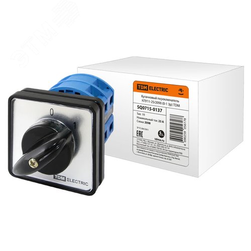 Кулачковый переключатель КПУ11-25/2098 (0-1 3р) - TDM ELECTRIC