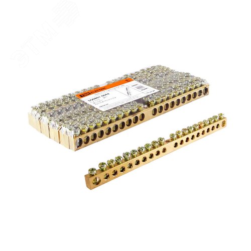 Шина N нулевая 6х9мм 20/1 (20 групп/крепеж по центру) TDM