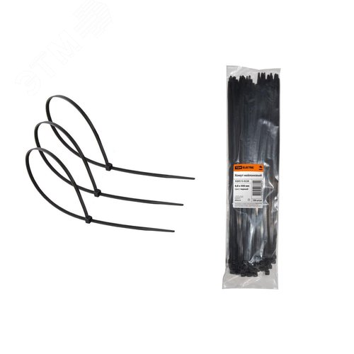 Хомут 8,8х500мм нейлон (черный) (100шт) 5