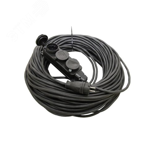 Удлинитель-шнур силовой каучук УШз16-103 IP44 3 гнезда с/з 50м КГ 3х15 TDM