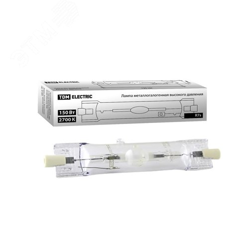 Лампа металлогалогенная ДРИ 150 2700 К Rх7s (SQ0325-0013) - TDM ELECTRIC