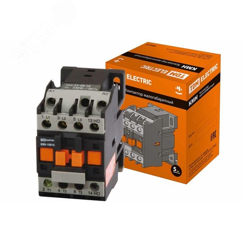 Контактор КМН-10911 9А 110В/АС3 1НЗ - TDM ELECTRIC