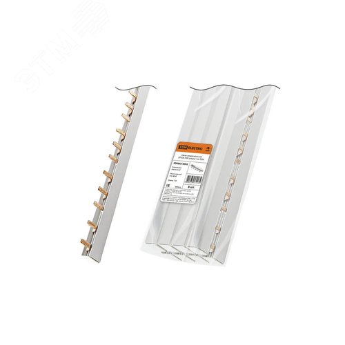 Шина соединительная двухополюсная 63A PIN (штырь) 1 м - TDM ELECTRIC