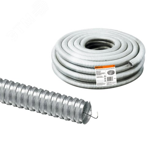 Металлорукав РЗ-Ц 10 с протяжкой (50м) TDM - TDM ELECTRIC