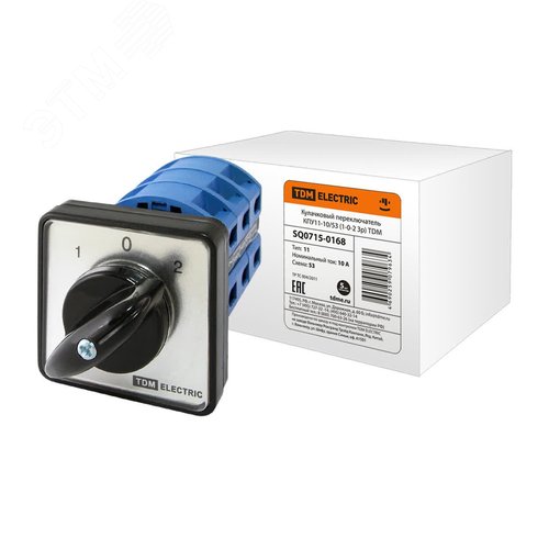 Кулачковый переключатель КПУ11-10/53 (1-0-2 3р) (SQ0715-0168) - TDM ELECTRIC