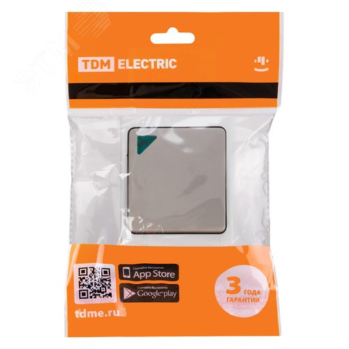 Выключатель одноклавишный с подсветкой открытой установки IP54 10А ''Вуокса'' 6