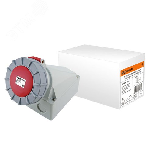 Розетка наружной установки IP67 63А 3Р+РЕ+N 380В - TDM ELECTRIC