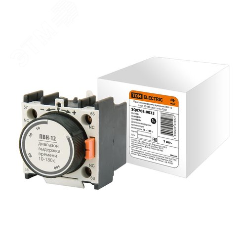 Приставка выдержки времени ПВН-12 ( включение 10-180 сек) 1з+1р