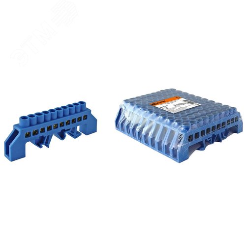 Шина ''N'' нулевая в изоляторе на DIN-рейку 8x12мм 10 групп - TDM ELECTRIC