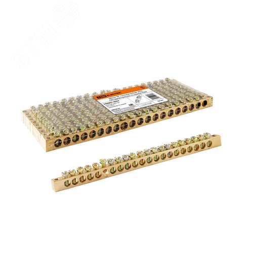 Шина N нулевая 6х9мм 20/2 (20 групп/крепеж по краям) TDM