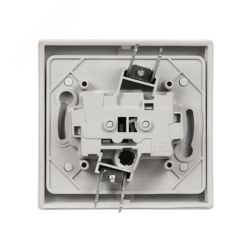 "Переключатель на 2 направления 2-кл. скрытой установки IP54 10А серый ""Вуокса"" TDM" 5