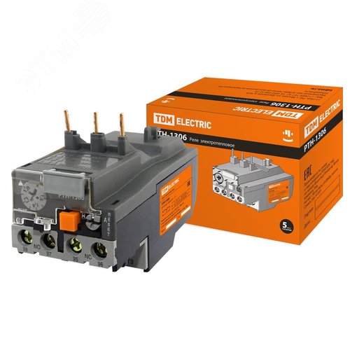 Реле электротепловое РТН-1306 1,0-1,6А - TDM ELECTRIC