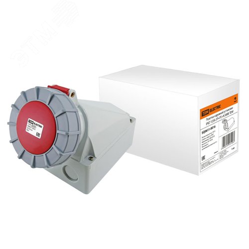 Розетка наружной установки IP67 125А 3Р+РЕ+N 380В - TDM ELECTRIC