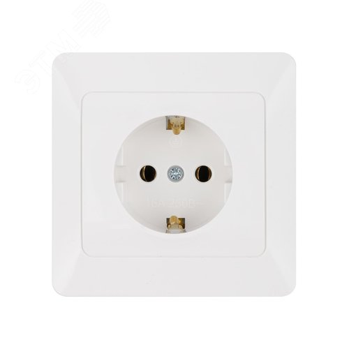 "Розетка 2П+З 16А 250В белая ""Ильмень"" TDM" 5