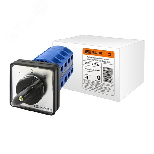 Кулачковый переключатель КПУ11-10/4028 (1-0-2 4р) - TDM ELECTRIC