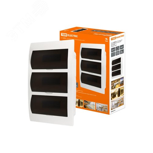 Бокс ЩРВ-П-36 модулей встраиваемый пластик IP41