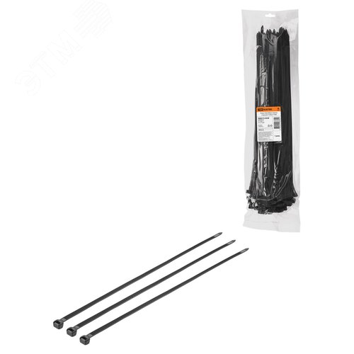 Хомут 8,8х500мм нейлон (черный) (100шт)