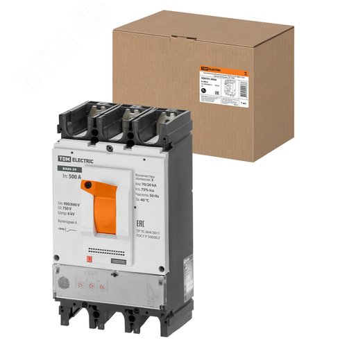 ВА89-39 3Р 500А 70кА TDM