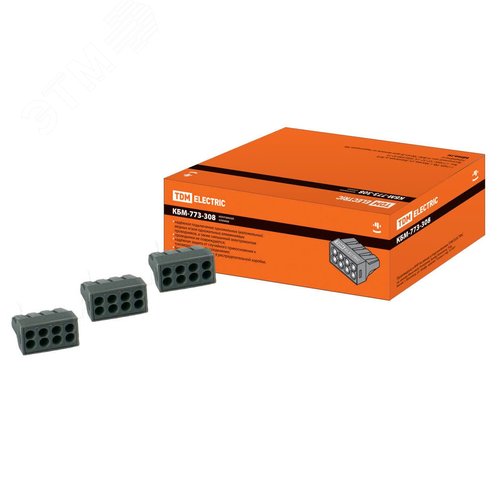 Строительно-монтажная клемма КБМ-773-308 (2,5кв.мм) - TDM ELECTRIC