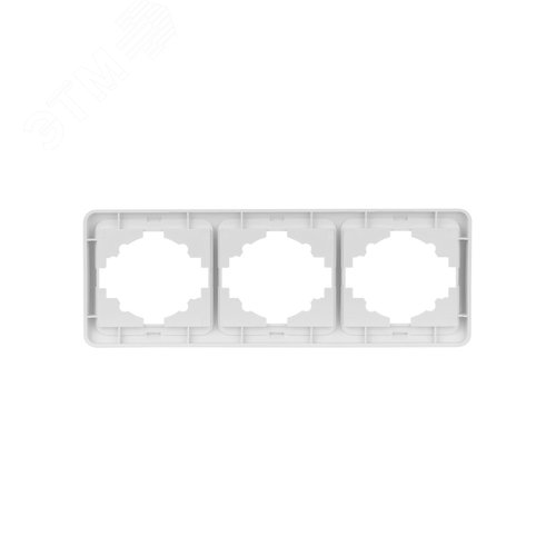 Рамка 3-ая горизонтальная белая  Валдай 5