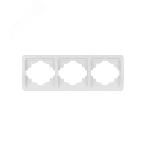 Рамка 3-ая горизонтальная белая  Валдай 2