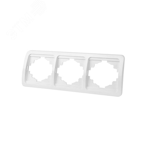 Рамка 3-ая горизонтальная белая  Валдай 3