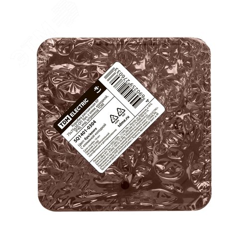 Коробка распаячная КР 75х75х20 ОП бук с клем. колодкой IP40 инд. штрихкод TDM 2