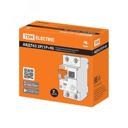 Выключатель автоматический дифференциального тока АВДТ 63 C25 30мА (SQ0202-0004) 3