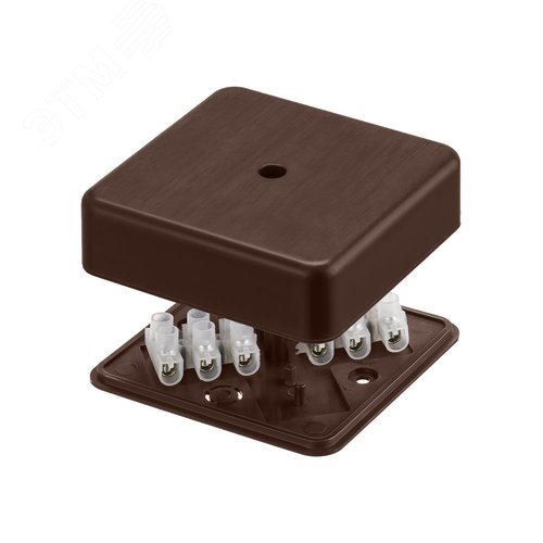 Коробка распаячная КР 75х75х20 ОП бук с клем. колодкой IP40 инд. штрихкод TDM 5