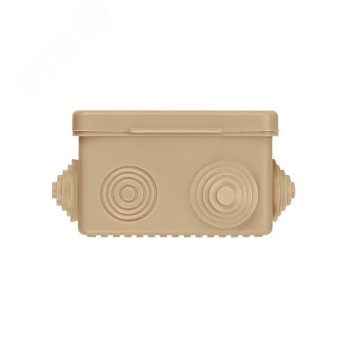 Распаячная коробка ОП 80х80х50мм, крышка, сосна, IP54, 7вх. инд. штрихкод 4