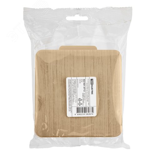 Распаячная коробка ОП 80х80х50мм, крышка, сосна, IP54, 7вх. инд. штрихкод 3