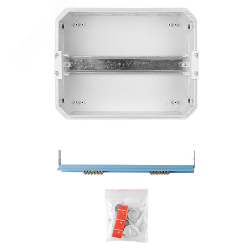 Бокс ЩРВ-П-12модулей с белой крышкой встраиваемый пластик IP40 6