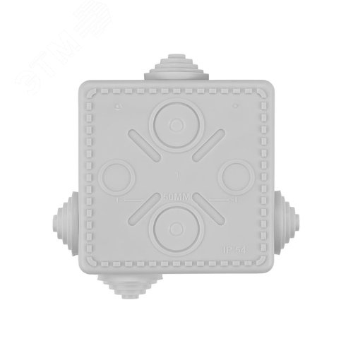 Распаячная коробка ОП 80х80х50мм, крышка, IP54, 7 входов 8