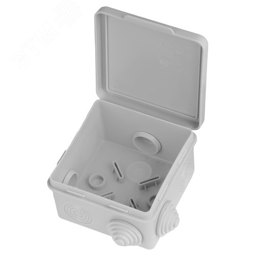 Распаячная коробка ОП 80х80х50мм, крышка, IP54, 7 входов 2