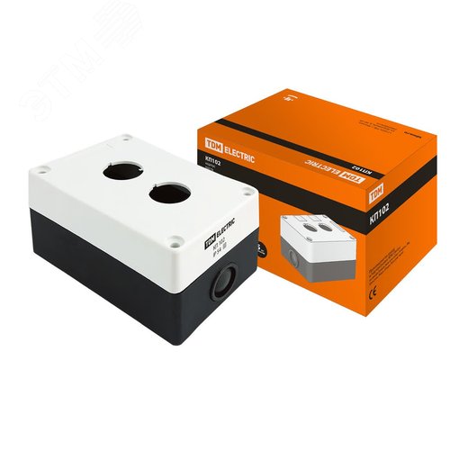 Корпус КП102 для кнопок 2места белый - TDM ELECTRIC