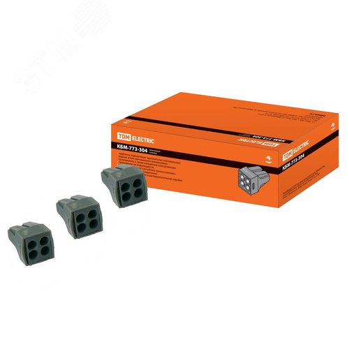Строительно-монтажная клемма КБМ-773-304 (2,5кв.мм) (SQ0517-0002) - TDM ELECTRIC