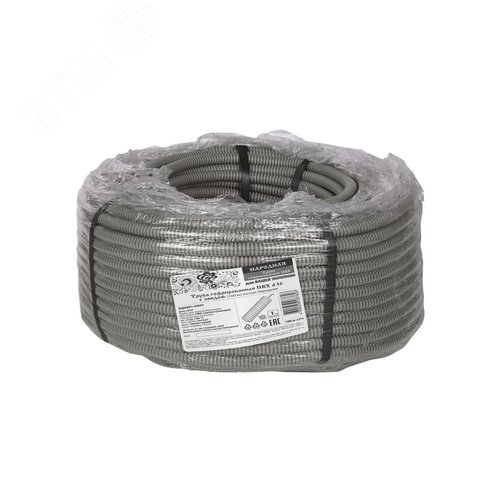 Труба гофр.ПВХ d 16 с зондом 100 м легкая народная 4