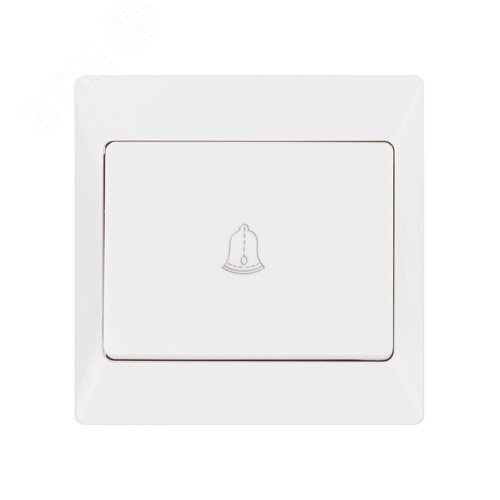 "Кнопка для звонка белая ""Ильмень"" TDM" 2