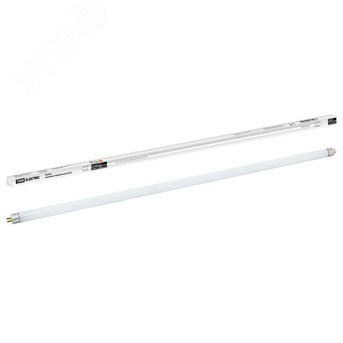 Лампа люминесцентная линейная двухцокольная ЛЛ-12/24Вт, T4/G5, 6500 К, длина 654,2мм - TDM ELECTRIC