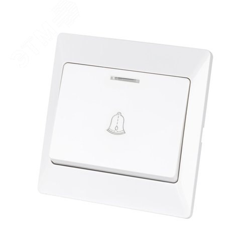 "Кнопка для звонка с подсветкой белая ""Ильмень"" TDM" 3