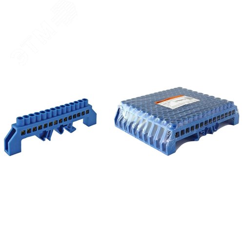 Шина ''N'' нулевая в изоляторе на DIN-рейку 8x12мм 14 групп