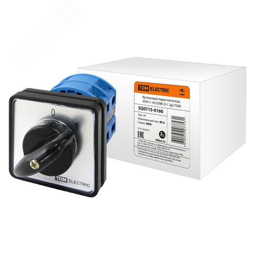 Кулачковый переключатель КПУ11-40/2098 (0-1 3р) (SQ0715-0160) - TDM ELECTRIC