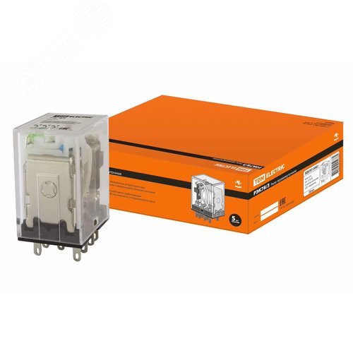 Реле РЭК78/3 с индикацией 5А 12В DC - TDM ELECTRIC