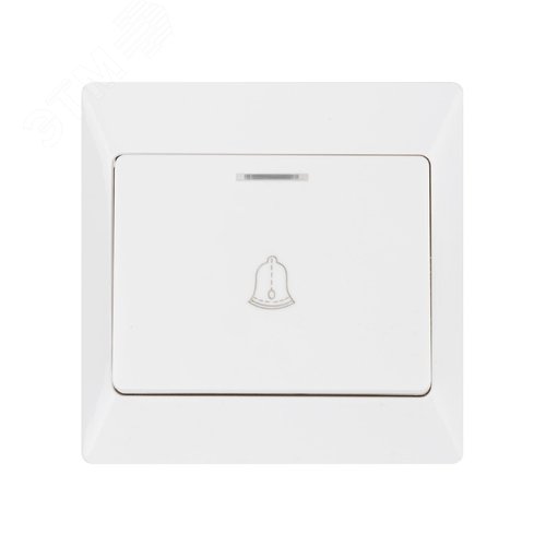 "Кнопка для звонка с подсветкой белая ""Ильмень"" TDM" 5